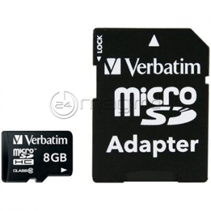 VERBATIM CARD MICROSDHC 8 Gb